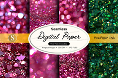 Seamless digital paper pack with glitter texture background Product Image 1