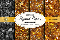 Seamless digital paper texture with autumn leaves background Product Image 1