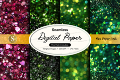 Seamless digital paper textures floral watercolor background Product Image 1
