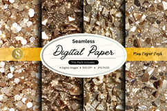 Seamless digital paper texture pack with grunge effect Product Image 1