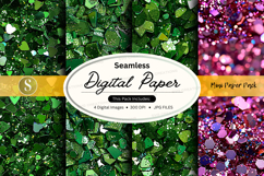 Seamless floral digital paper pack with soft pastel textures Product Image 1