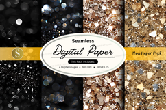 Seamless digital paper texture with gold foil accents and gl Product Image 1