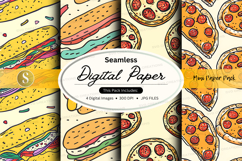 Seamless digital paper patterns colorful backgrounds design Product Image 1