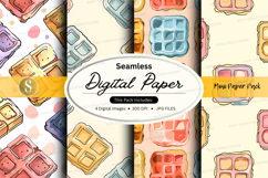 Seamless digital paper textures with notebook mockups and st Product Image 1
