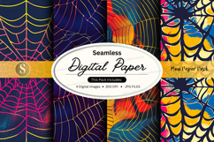 Seamless digital paper textures vibrant colorful patterns de Product Image 1