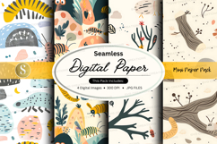 Seamless digital paper pack with desert botanical patterns Product Image 1