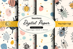 Halloween seamless digital paper pack with spooky patterns Product Image 1