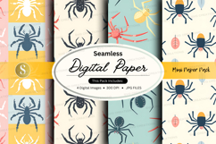 Seamless spider web digital paper pack background Product Image 1