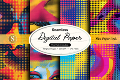 Seamless digital paper patterns colorful abstract design Product Image 1