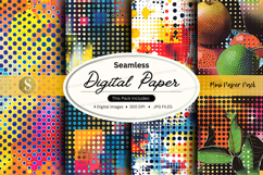 Seamless digital paper patterns colorful backgrounds design Product Image 1