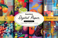 Seamless digital paper textures colorful abstract background Product Image 1