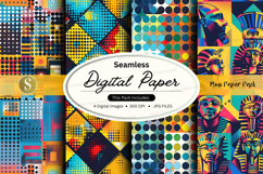 Seamless digital paper patterns colorful backgrounds texture Product Image 1