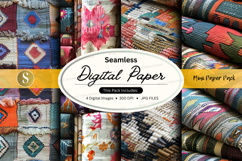 Seamless digital paper pack colorful patterns background tex Product Image 1