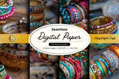 Seamless digital paper textures with colorful patterns and d Product Image 1