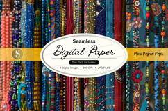 Seamless digital paper pack with glitter textures background Product Image 1