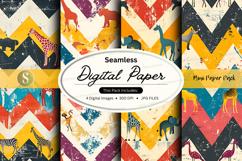 Seamless digital paper patterns colorful abstract textures Product Image 1