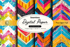 Seamless digital paper patterns colorful abstract textures p Product Image 1
