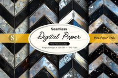 Seamless digital paper texture pack with gold foil design Product Image 1