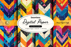 Seamless digital paper patterns colorful abstract background Product Image 1