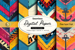 Seamless digital paper textures colorful abstract background Product Image 1