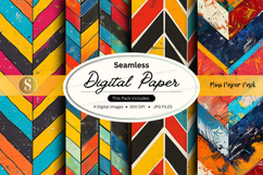 Seamless digital paper texture with vibrant geometric patter Product Image 1