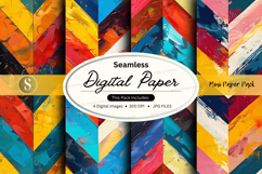Seamless digital paper textures vibrant colorful patterns ba Product Image 1