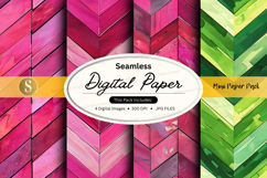 Seamless digital paper pack with vibrant geometric patterns Product Image 1