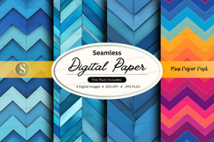 Seamless digital paper pack with vibrant geometric patterns Product Image 1
