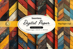 Seamless digital paper textures colorful abstract background Product Image 1