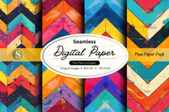Colorful seamless digital paper pack abstract textures backg Product Image 1
