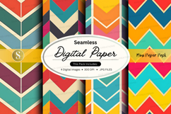 Seamless digital paper patterns colorful geometric backgroun Product Image 1