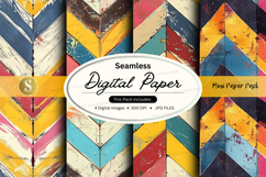 Seamless digital paper patterns colorful geometric textures Product Image 1