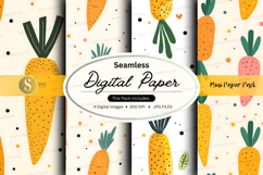 Seamless digital paper pack with cactus print and polka dots Product Image 1