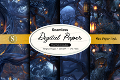 Seamless digital paper texture pack vintage watercolor backg Product Image 1