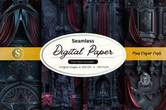 Seamless vintage digital paper texture with grunge patterns Product Image 1