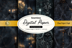 Seamless gold foil digital paper texture luxury background Product Image 1