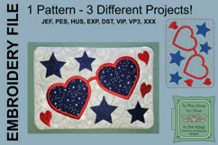 Patriotic Sunglasses Mug Rug or Doorknob Hanger Product Image 1