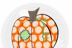 Polka Dot Pumpkin, Pumpkin png, Fall png, Thanksgiving png Product Image 3