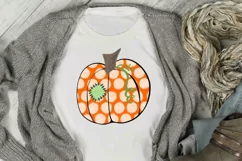 Polka Dot Pumpkin, Pumpkin png, Fall png, Thanksgiving png Product Image 2