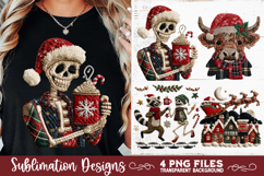 Preppy Rustic Christmas Patchwork Sublimation Designs Product Image 2