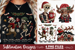 Preppy Rustic Christmas Patchwork Sublimation Designs Product Image 1