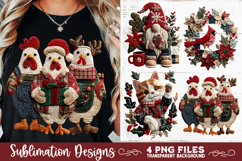Preppy Rustic Christmas Patchwork Sublimation Designs Product Image 7