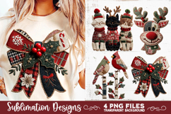 Preppy Rustic Christmas Patchwork Sublimation Designs Product Image 5