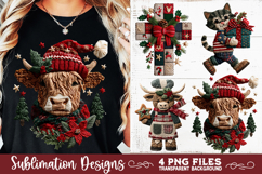 Preppy Rustic Christmas Patchwork Sublimation Designs Product Image 3
