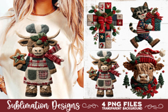 Preppy Rustic Christmas Patchwork Sublimation Designs Product Image 7