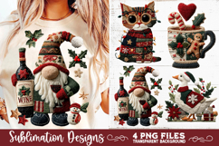 Preppy Rustic Christmas Patchwork Sublimation Designs Product Image 6