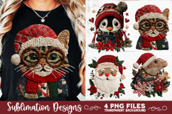 Preppy Rustic Christmas Patchwork Sublimation Designs Product Image 2