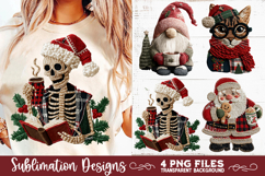 Preppy Rustic Christmas Patchwork Sublimation Designs Product Image 1
