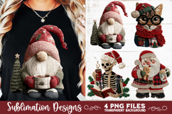 Preppy Rustic Christmas Patchwork Sublimation Designs Product Image 5