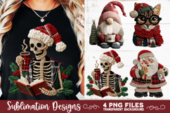 Preppy Rustic Christmas Patchwork Sublimation Designs Product Image 7